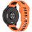 For Garmin Venu 3 Silicone Watch Band 22mm Horizontal Stripe Reverse Buckle Wrist Strap - Orange+Black - 3