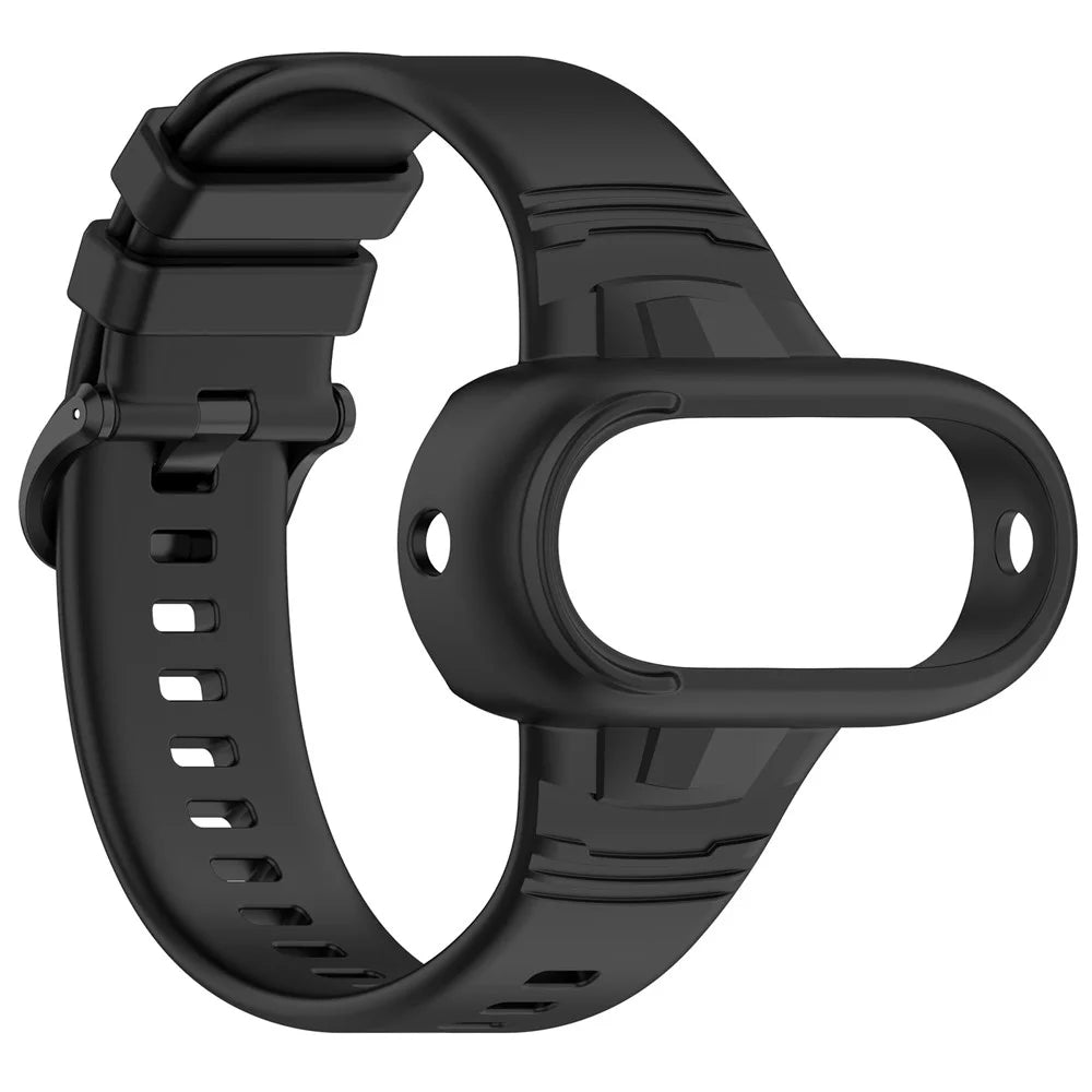 Wristband Protective Case for Insta360 GO 3 / 3S / 2 Silicone Integrated Watch Strap Camera Frame - Black - 4