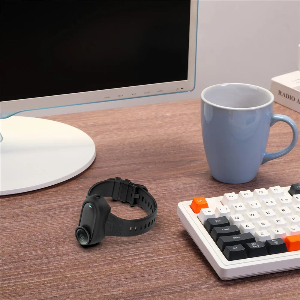 Wristband Protective Case for Insta360 GO 3 / 3S / 2 Silicone Integrated Watch Strap Camera Frame - Black - 6