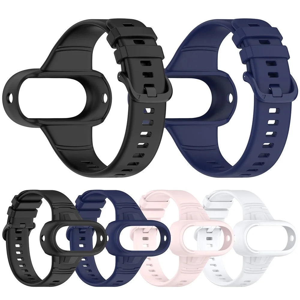 Wristband Protective Case for Insta360 GO 3 / 3S / 2 Silicone Integrated Watch Strap Camera Frame - Black - 7