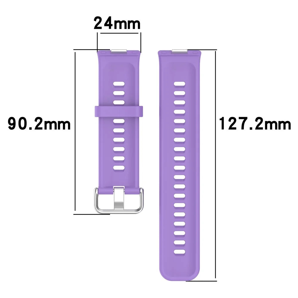 Watch Band for Huawei Watch Fit 4 / Fit 4 Pro / Fit 3 Silicone Sports Replacement Strap - Lilac Purple - 5