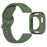 For Huami Amazfit Bip 6 A2435 Silicone Breathable Watch Band + Protective Case - Dark Green - 3