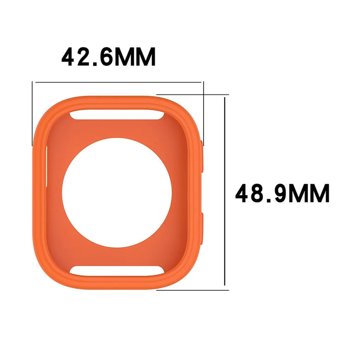 For Huami Amazfit Bip 6 A2435 Silicone Breathable Watch Band + Protective Case - Dark Green - 6