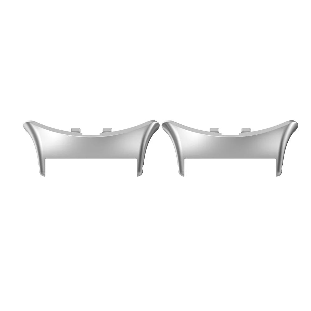 1 Pair for vivo Watch 5 Watchband Connector Replacement Strap Metal Adapters - Silver - 2