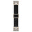 Wrist Band for Apple Watch Ultra 3 2 1 49mm / Series 11 10 46mm / 9 8 7 45mm / SE3 SE2 SE 6 5 4 44mm / 3 2 1 42mm Titanium Color Metal Connector Nylon Watch Strap - Black - 7