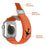 Replacement Strap for Apple Watch Series 11 10 42mm / 9 8 7 41mm / SE3 SE2 SE 6 5 4 40mm / 3 2 1 38mm Magnetic Buckle Nylon Watch Band - Orange / Titanium - 2