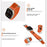 Replacement Strap for Apple Watch Series 11 10 42mm / 9 8 7 41mm / SE3 SE2 SE 6 5 4 40mm / 3 2 1 38mm Magnetic Buckle Nylon Watch Band - Orange / Titanium - 3