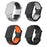 For WHOOP 4.0 Replacement Strap Dual Color Silicone Watch Band Multi Hole Design - Black / Orange - 4