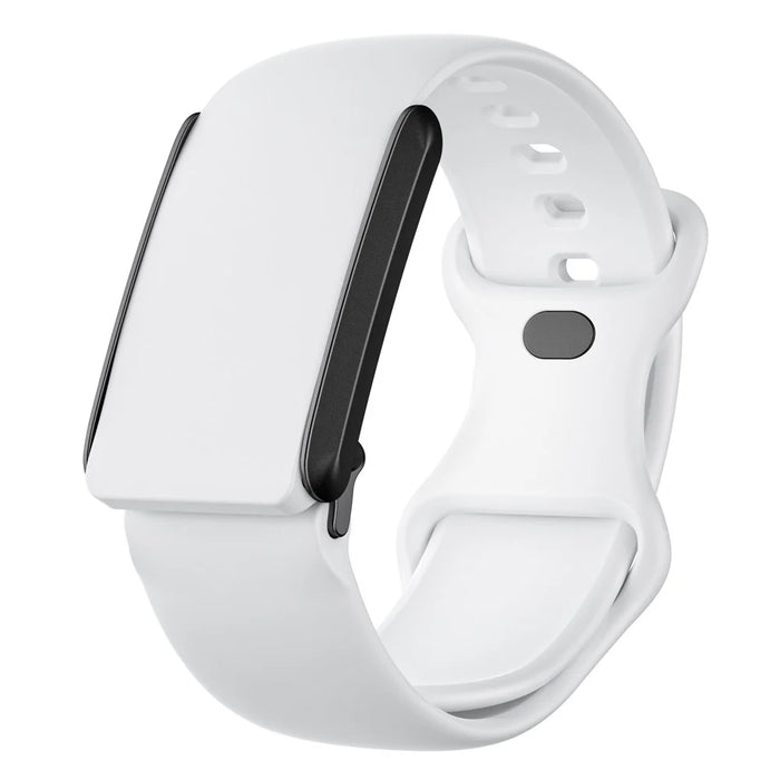 For WHOOP 4.0 Replacement Strap Smart Fitness Solid Color Silicone Wristband - White - 1