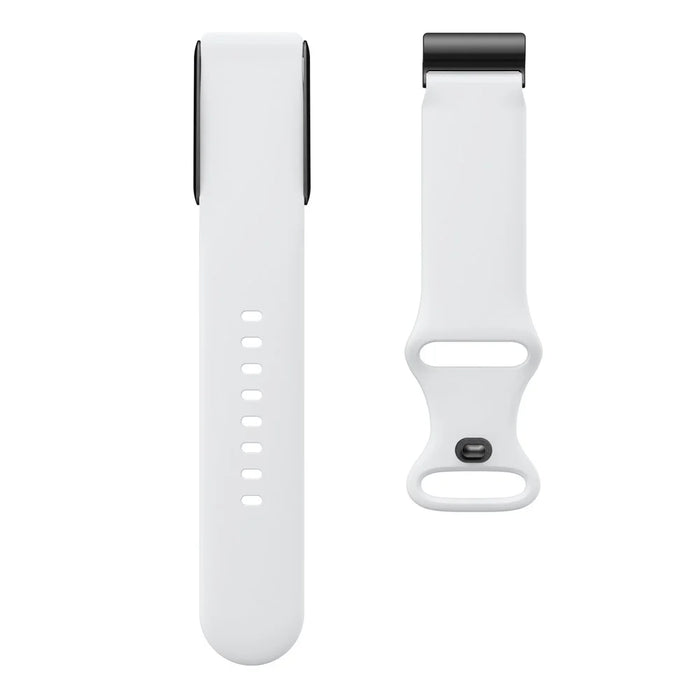 For WHOOP 4.0 Replacement Strap Smart Fitness Solid Color Silicone Wristband - White - 3