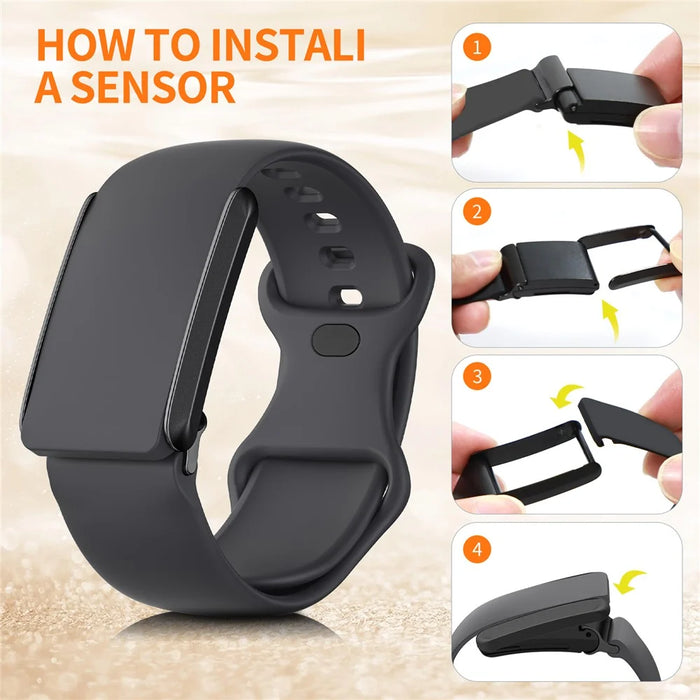 For WHOOP 4.0 Replacement Strap Smart Fitness Solid Color Silicone Wristband - White - 7