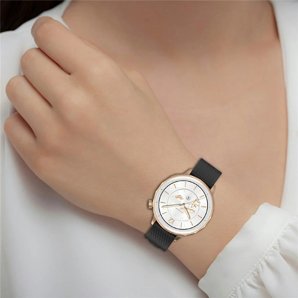 For Oppo Watch X2 Mini Watch Band 18mm Rhombus Pattern Silicone Strap - Black - 6
