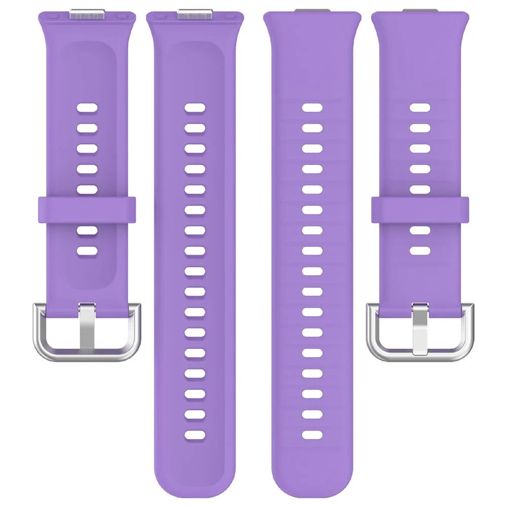 Silicone Strap For Huawei Watch Fit 4 Pro  /  Fit 4  /  Fit 3 Adjustable Watch Band Replacement Bracelet - Purple - 5