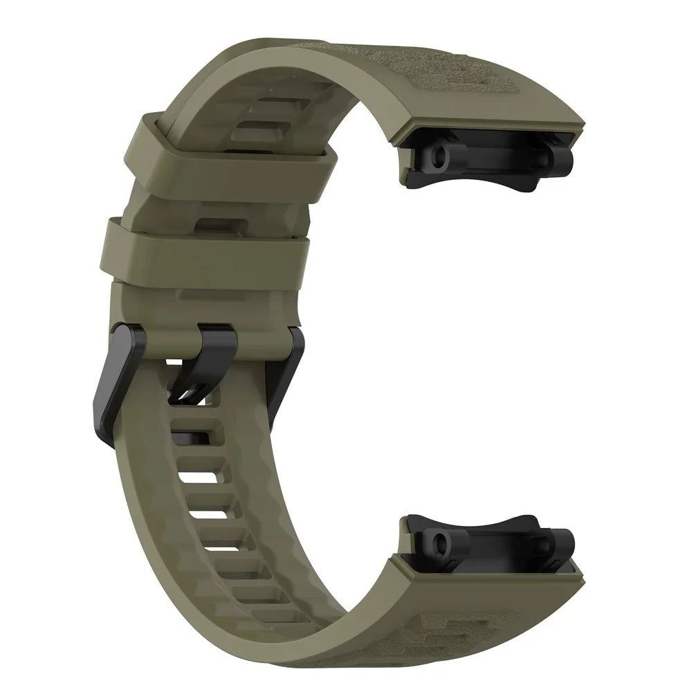 For Huami Amazfit T-Rex 2 Replacement Strap Adjustable Silicone Watch Band - Green - 2