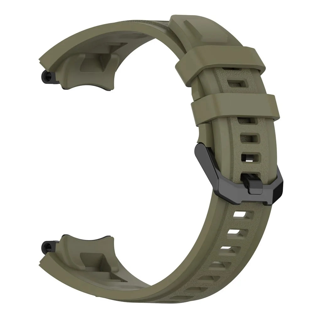 For Huami Amazfit T-Rex 2 Replacement Strap Adjustable Silicone Watch Band - Green - 3