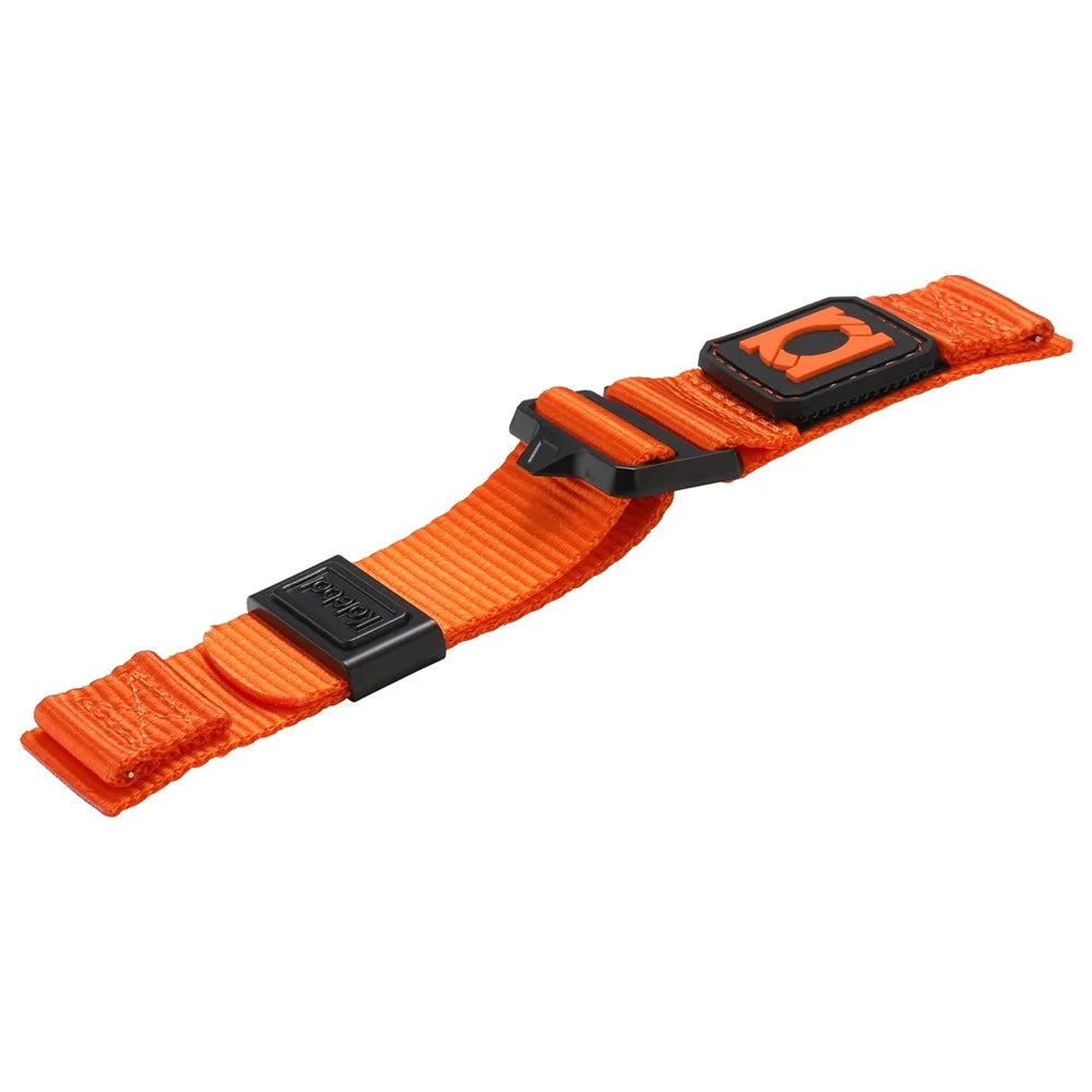 KALEBOL For Samsung Galaxy Watch3 45mm Wrist Strap 22mm Braided Sport Nylon Watch Band - Orange - 6