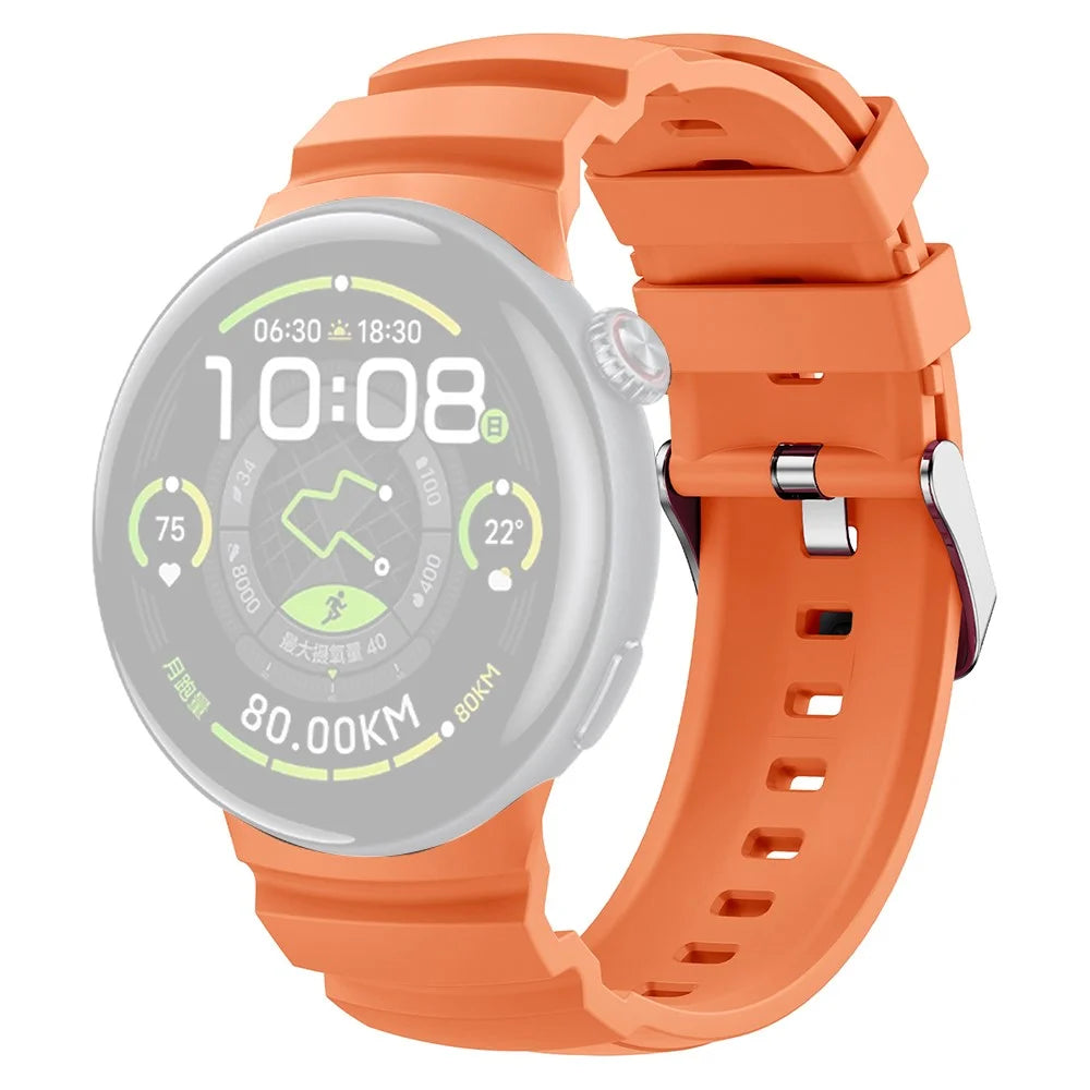 For vivo Watch 5 Adjustable Watch Strap Sports Silicone Replacement Wrist Band - Orange - 1