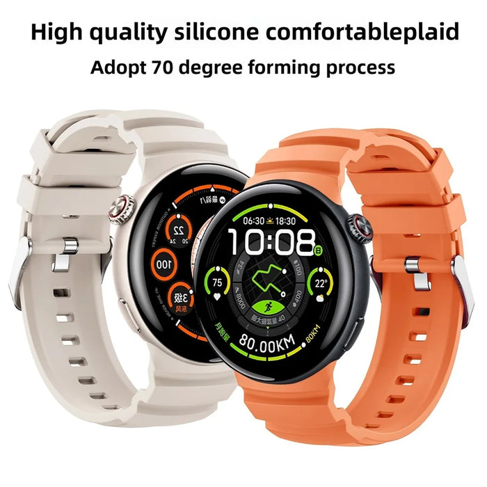 For vivo Watch 5 Adjustable Watch Strap Sports Silicone Replacement Wrist Band - Orange - 3