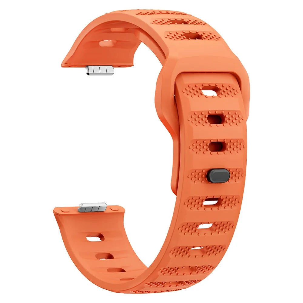Watch Band for Huawei Watch Fit 4 Pro / Fit 4 / Fit 3 Dot Texture Silicone Wrist Strap - Orange - 2