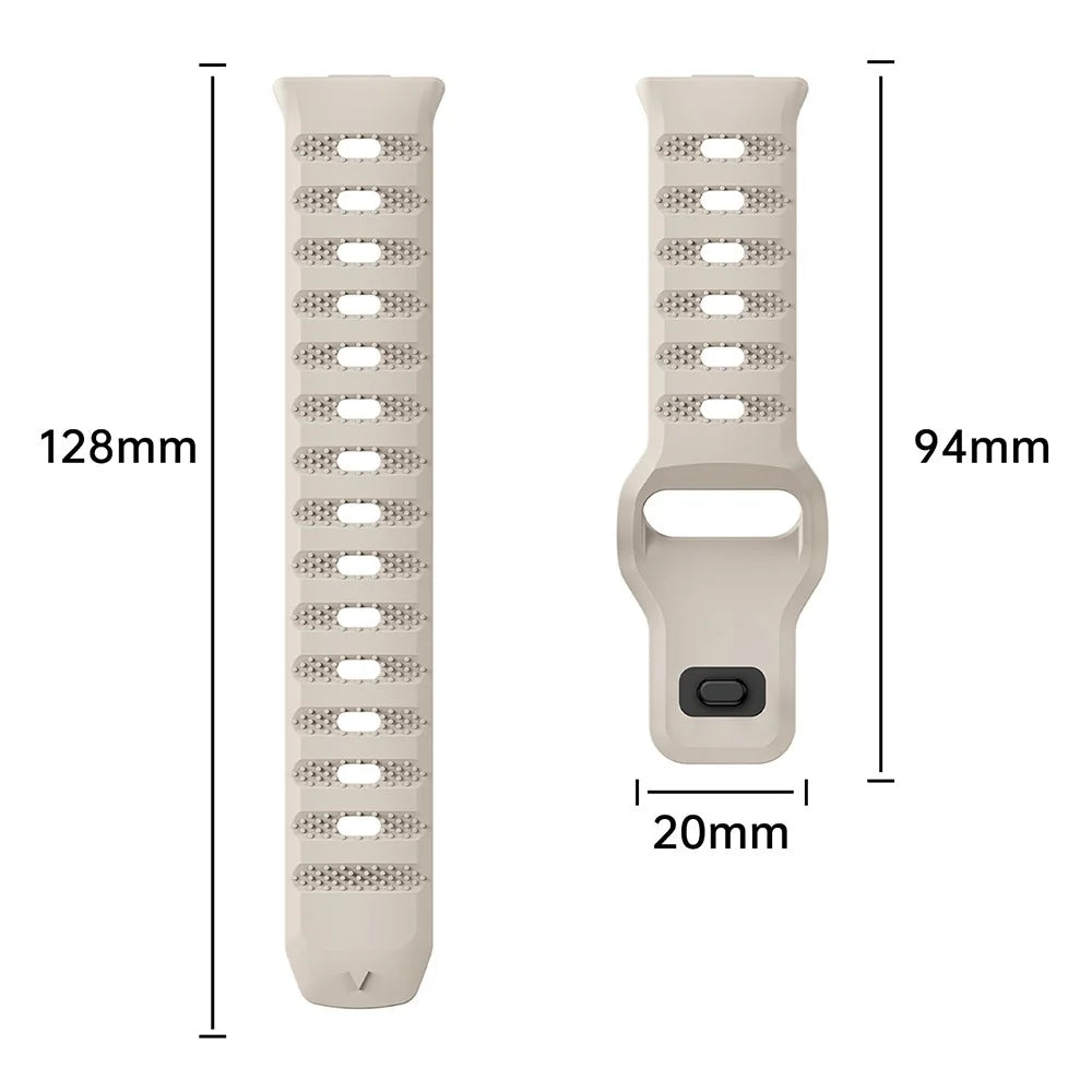 Watch Band for Huawei Watch Fit 4 Pro / Fit 4 / Fit 3 Dot Texture Silicone Wrist Strap - Orange - 6