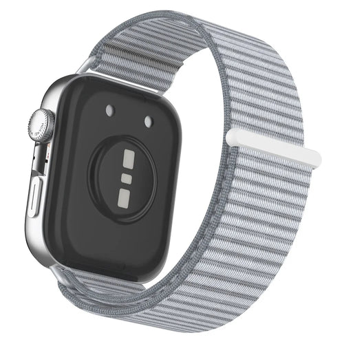 Wrist Strap for Huawei Watch Fit 4 Pro / Fit 4 / Fit 3 Magic Tape Nylon Loop Watch Band - Grey - 1