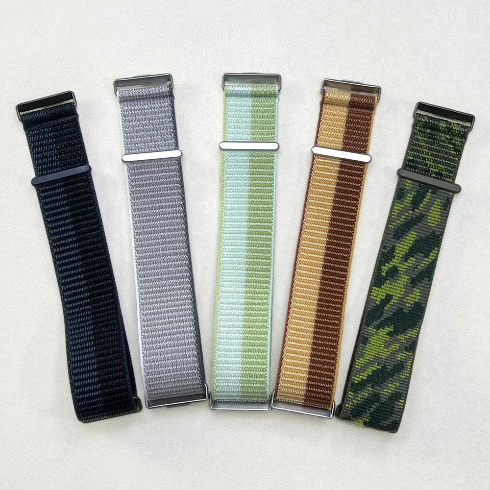 Wrist Strap for Huawei Watch Fit 4 Pro / Fit 4 / Fit 3 Magic Tape Nylon Loop Watch Band - Grey - 4