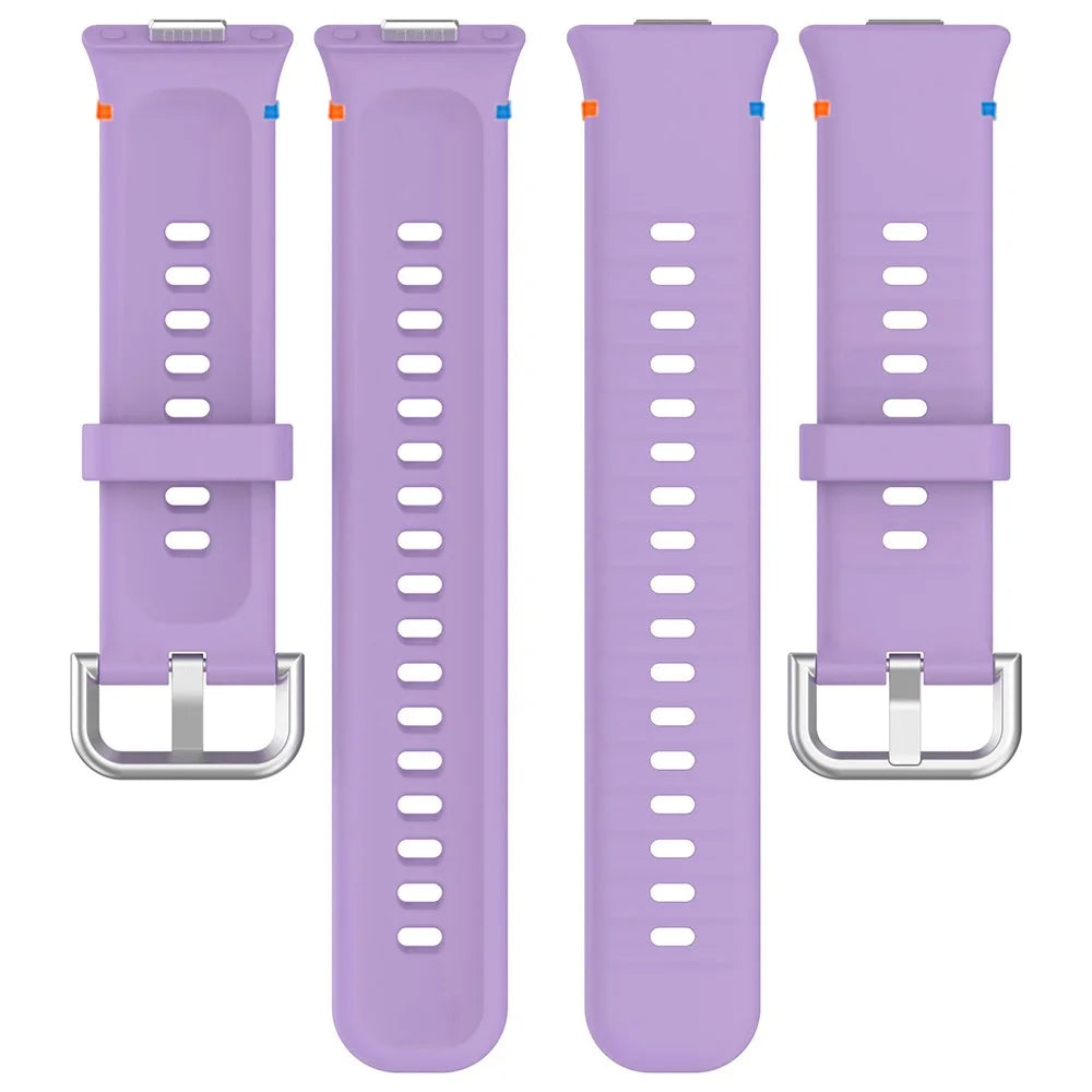 Silicone Watch Strap for Huawei Watch Fit 4 Pro / Fit 4 / Fit 3 Stitching Line Wrist Band - Lilac Purple - 3