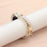 For Xiaomi Smart Band 9 / 8 Watch Strap Beaded Bracelet Wrist Band with Protective Case - White - 5