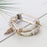 For Xiaomi Smart Band 9 / 8 Watch Strap Beaded Bracelet Wrist Band with Protective Case - White - 6