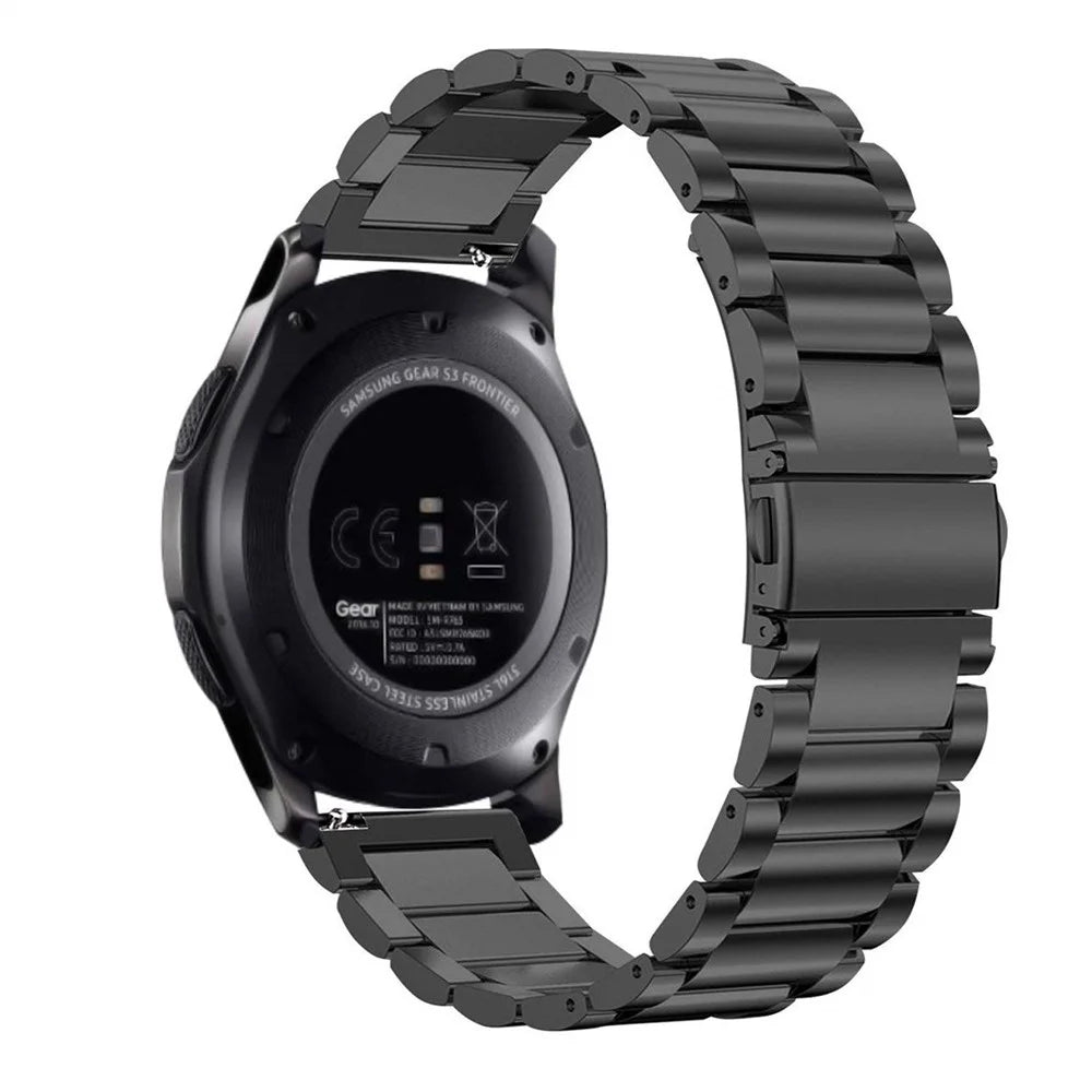 For TicWatch Atlas / Pro 5 Enduro Titanium Alloy Watch Band 24mm 3-Bead Wrist Strap - Black - 1