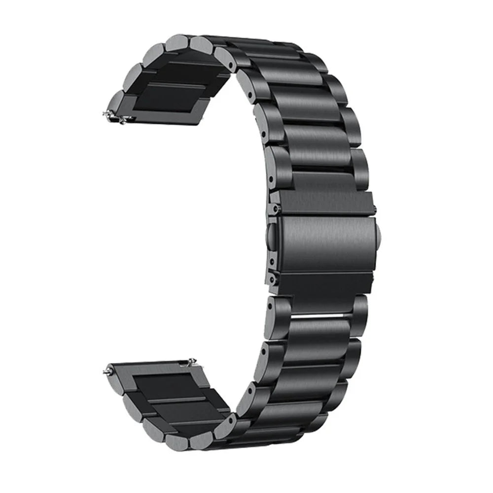For TicWatch Atlas / Pro 5 Enduro Titanium Alloy Watch Band 24mm 3-Bead Wrist Strap - Black - 2