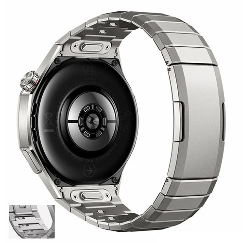 For Huawei Watch GT 5 Pro 46mm Wrist Band 1-Bead Titanium Alloy Watch Strap - Titanium - 1