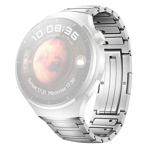 For Huawei Watch 4 Pro Titanium Alloy Watch Strap Detachable Link Wrist Band - Silver - 1