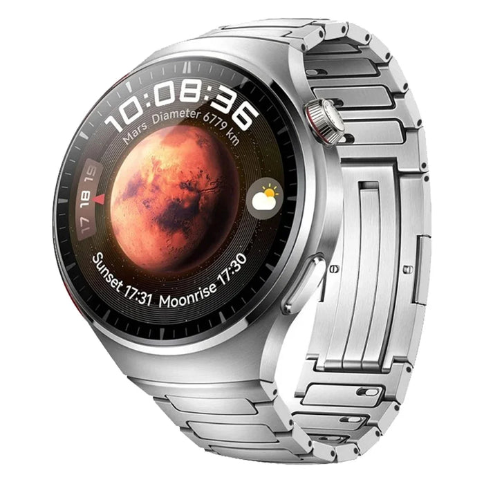 For Huawei Watch 4 Titanium Alloy Watch Strap Detachable Link Wrist Band - Silver - 2