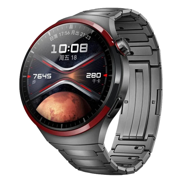 For Huawei Watch GT 5 Pro 46mm Titanium Alloy Watch Strap Detachable Link Wrist Band - Grey - 2