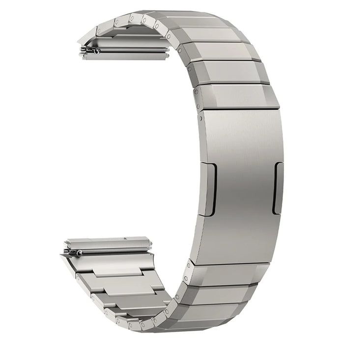 For Huawei Watch GT 4 46mm Stainless Steel Watch Strap 1-Bead Replacement Wrist Band - Silver - 1