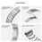 For Huawei Watch GT 4 46mm Stainless Steel Watch Strap 1-Bead Replacement Wrist Band - Silver - 5
