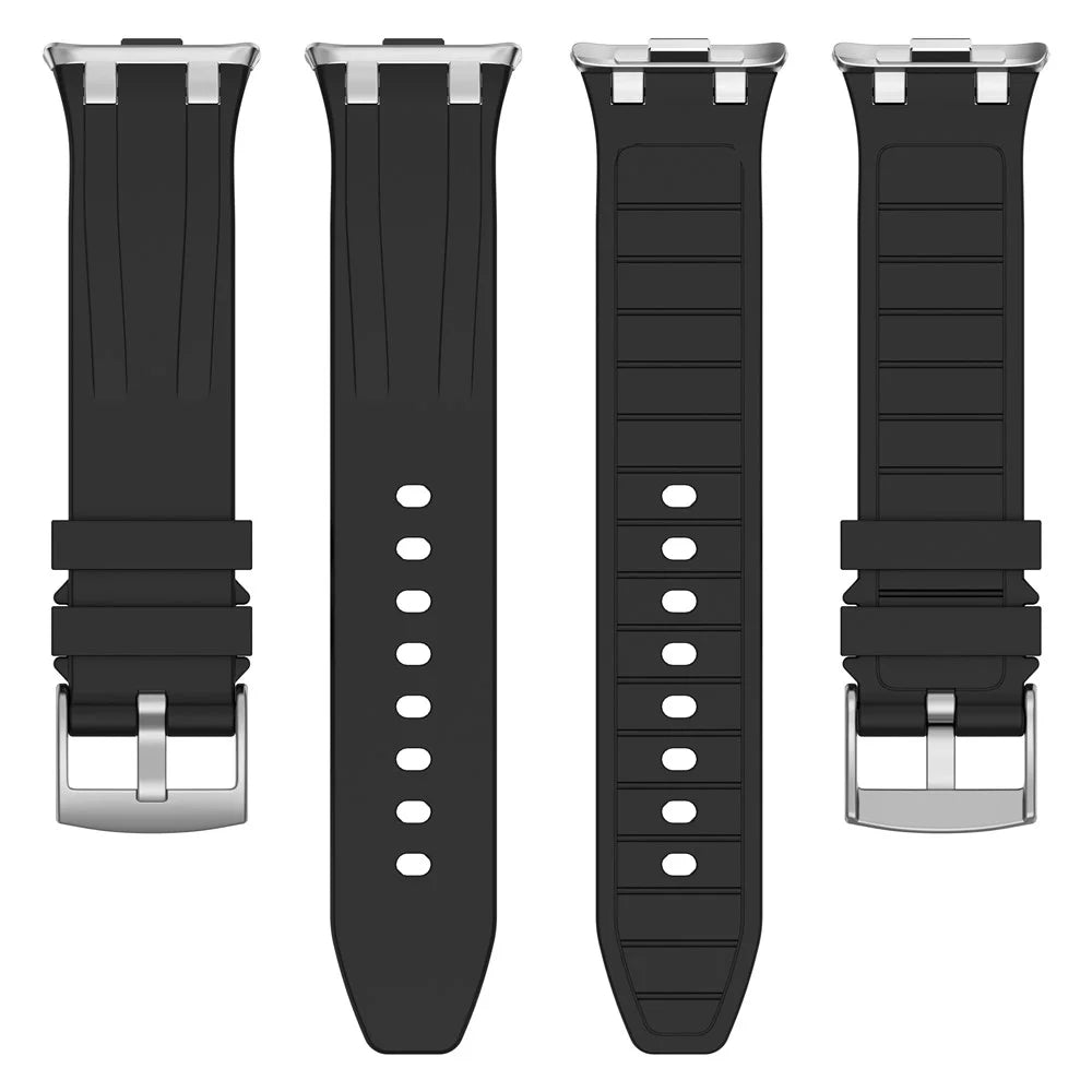 KALEBOL Watch Band for Xiaomi Smart Band 10 Pro / 9 Pro / 8 Pro / Redmi Watch 6 / 5 / 4 Silicone Strap Replacement Wristband - Black - 5