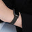 For Xiaomi Smart Band 9  /  8 Watch Band Irregular Stainless Steel Wrist Strap - Black - 3