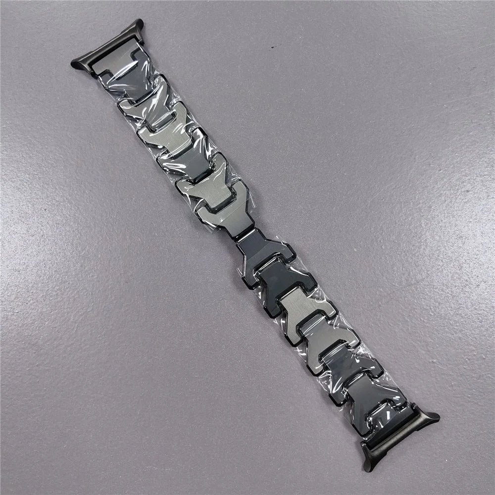 For Samsung Galaxy Watch Ultra2 47mm / Watch Ultra (2025) 47mm / Watch Ultra 47mm Titanium Alloy Watch Strap Y-Shpae Wrist Band - Black - 2