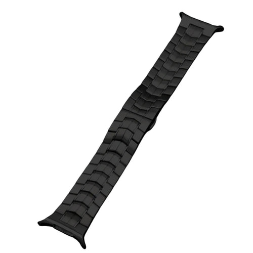For Samsung Galaxy Watch Ultra2 47mm / Watch Ultra (2025) 47mm / Watch Ultra 47mm Watch Strap Butterfly Buckle Titanium Alloy Wrist Band - Black - 1