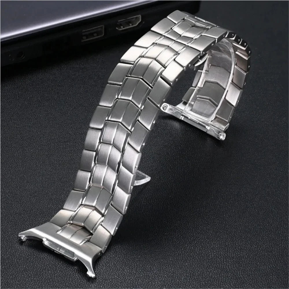 For Samsung Galaxy Watch Ultra2 47mm / Watch Ultra (2025) 47mm / Watch Ultra 47mm Watch Strap Butterfly Buckle Titanium Alloy Wrist Band - Black - 3