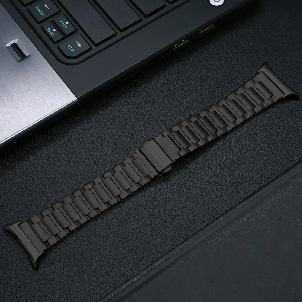 For Samsung Galaxy Watch Ultra2 47mm / Watch Ultra (2025) 47mm / Watch Ultra 47mm Titanium Alloy Smart Watch Strap Replacement Wrist Band - Black - 1