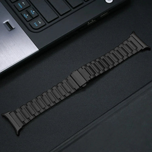 For Samsung Galaxy Watch Ultra2 47mm / Watch Ultra (2025) 47mm / Watch Ultra 47mm Titanium Alloy Smart Watch Strap Replacement Wrist Band - Black - 1