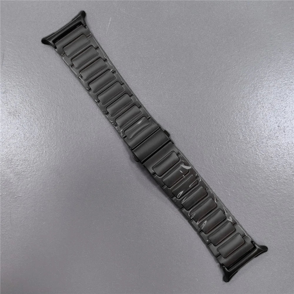 For Samsung Galaxy Watch Ultra2 47mm / Watch Ultra (2025) 47mm / Watch Ultra 47mm Titanium Alloy Watch Strap Replacement Wrist Band - Black - 2