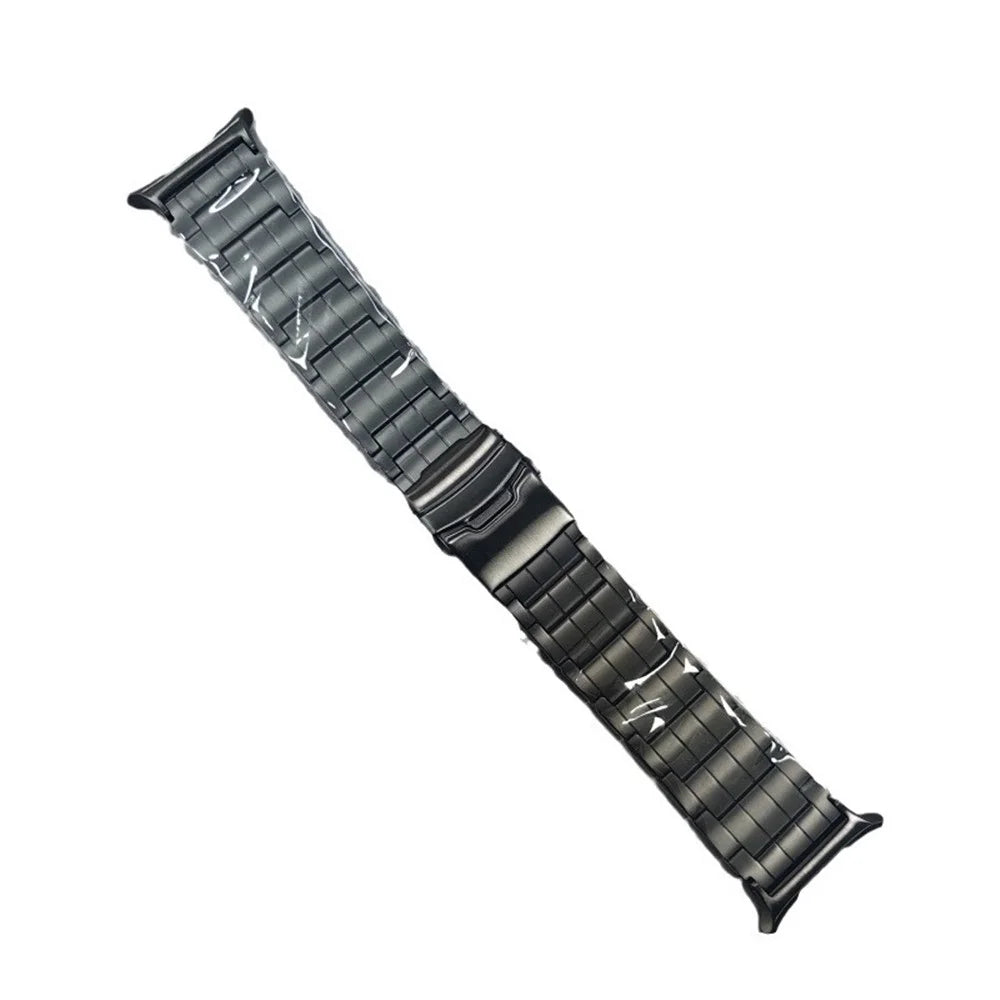 For Samsung Galaxy Watch Ultra2 47mm / Watch Ultra (2025) 47mm / Watch Ultra 47mm Wrist Band 5-Bead Titanium Alloy Watch Strap - Black - 1