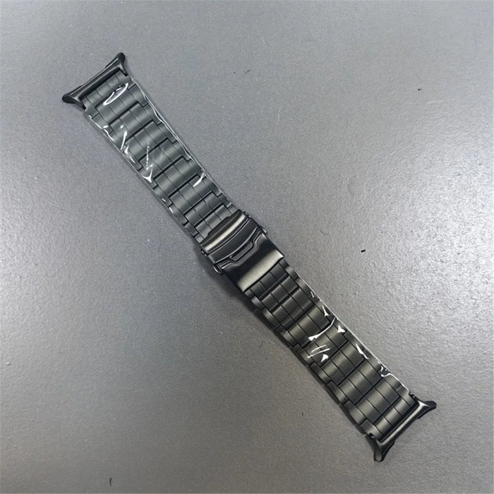 For Samsung Galaxy Watch Ultra2 47mm / Watch Ultra (2025) 47mm / Watch Ultra 47mm Wrist Band 5-Bead Titanium Alloy Watch Strap - Black - 2
