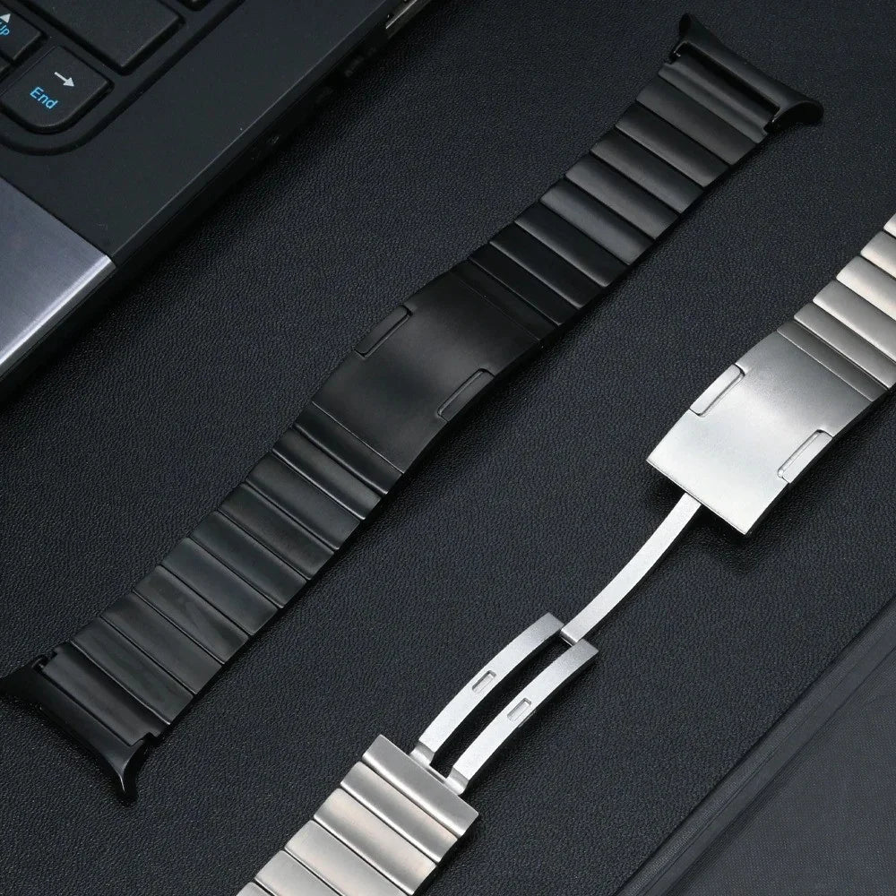 For Samsung Galaxy Watch Ultra2 47mm / Watch Ultra (2025) 47mm / Watch Ultra 47mm Metal Strap with Folding Clasp Titanium Alloy Watch Band - Silver - 5