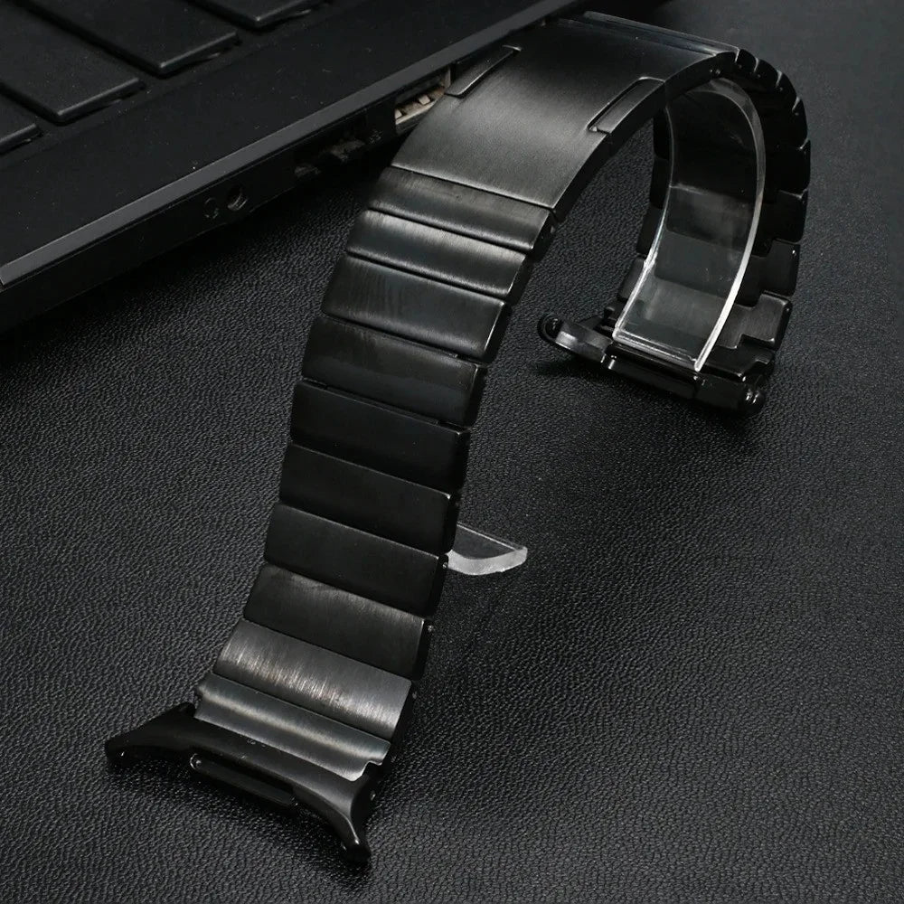For Samsung Galaxy Watch Ultra2 47mm / Watch Ultra (2025) 47mm / Watch Ultra 47mm Metal Strap with Folding Clasp Titanium Alloy Watch Band - Silver - 6