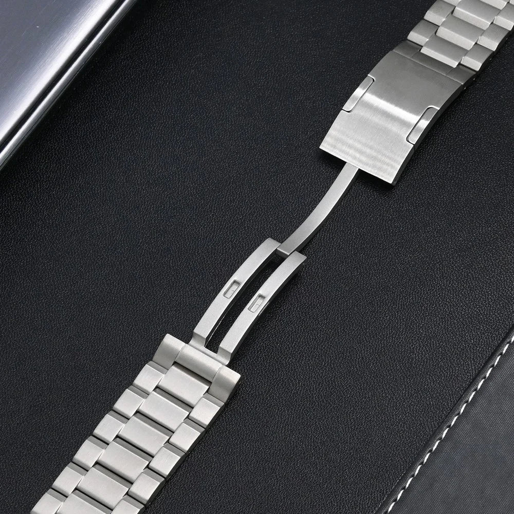 For Samsung Galaxy Watch Ultra2 47mm / Watch Ultra (2025) 47mm / Watch Ultra 47mm Watch Band Titanium Alloy 3-Bead Wrist Strap - Titanium - 2